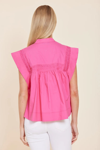 POPLIN SMOCK TOP 232