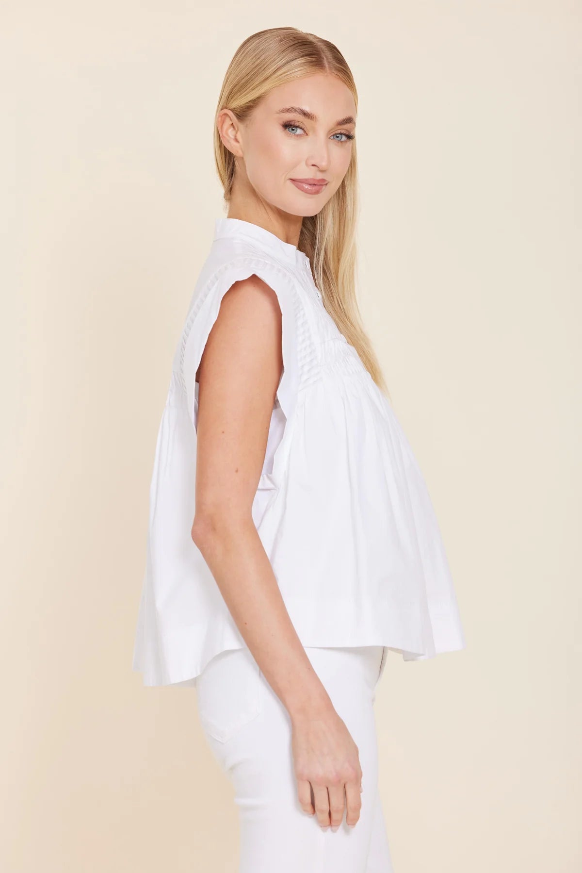 POPLIN SMOCK TOP 232