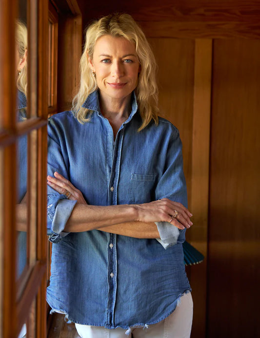 EILEEN RELAXED BUTTON UP DENIM