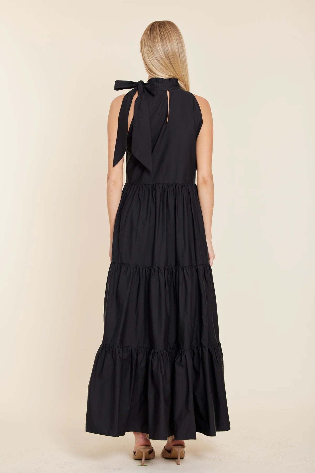 POPLIN TIE NECK DRESS 279