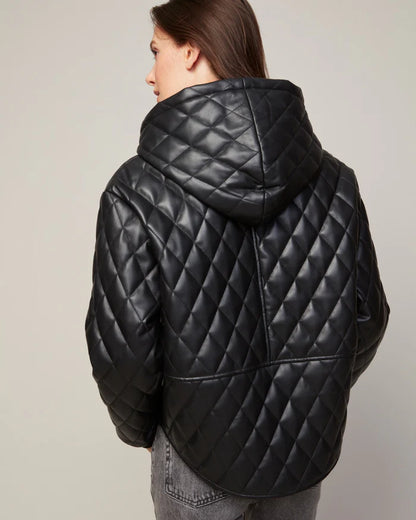 BRODIE VEGAN LEATHER QUILTED JACKET 8472-2005