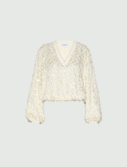MLLCANE SEQUIN TOP