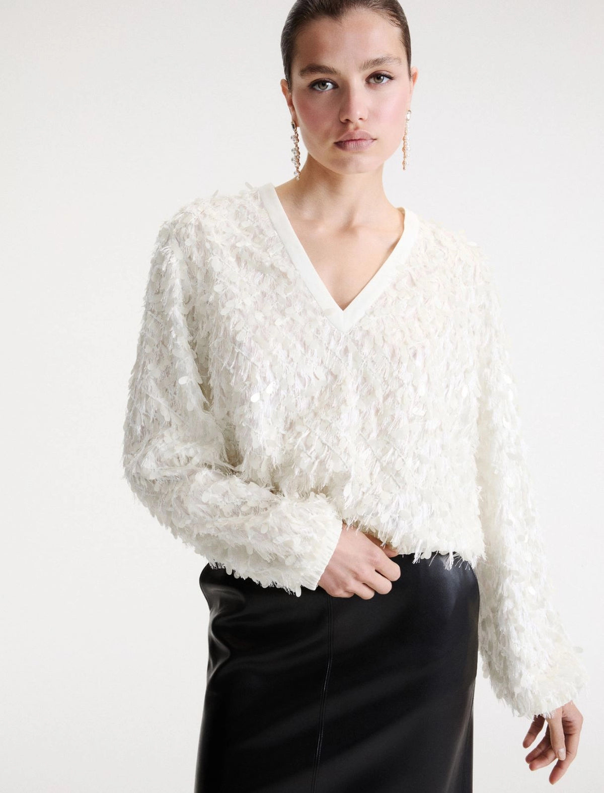 MLLCANE SEQUIN TOP