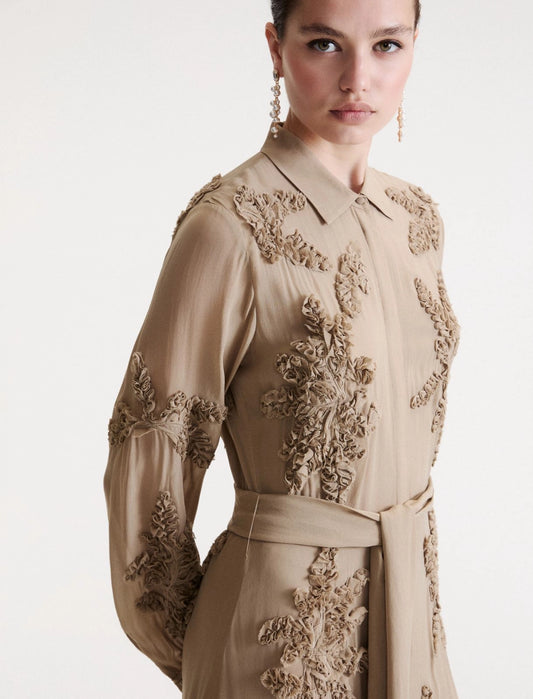 EMBROIDERED SHIRT DRESS