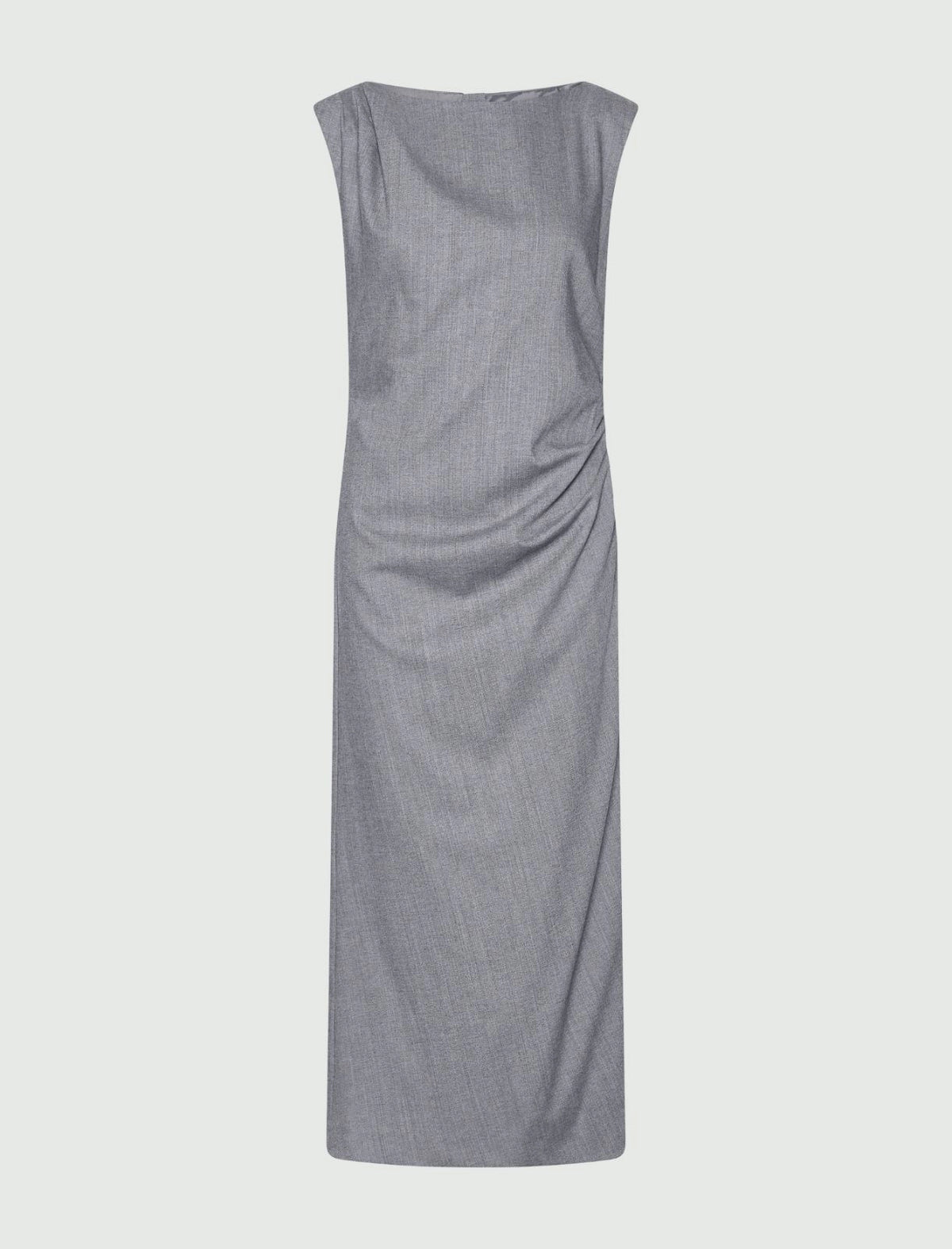 SLEEVELESS ROUCH DRESS
