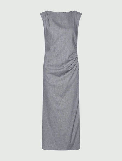 SLEEVELESS ROUCH DRESS