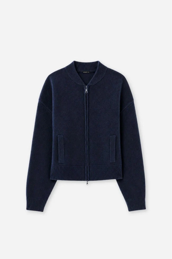 CASHMERE CROPPED BOMBER 94142