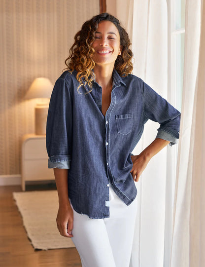EILEEN RELAXED BUTTON UP DENIM