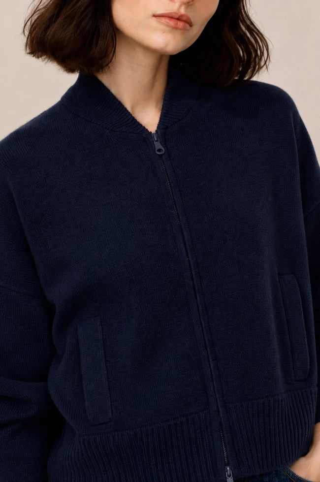 CASHMERE CROPPED BOMBER 94142