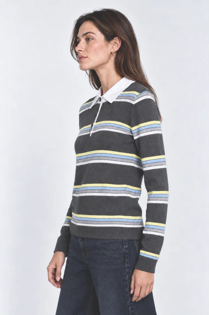 STRIPPED W/  WOVEN COLLAR 99187