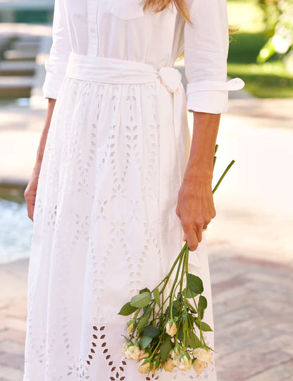 GRACE EYELET DRESS