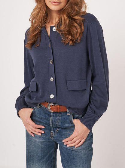 POLO NECK CARDIGAN 401081