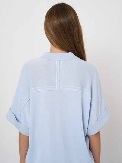 COTTON POLO SWEATER 401128
