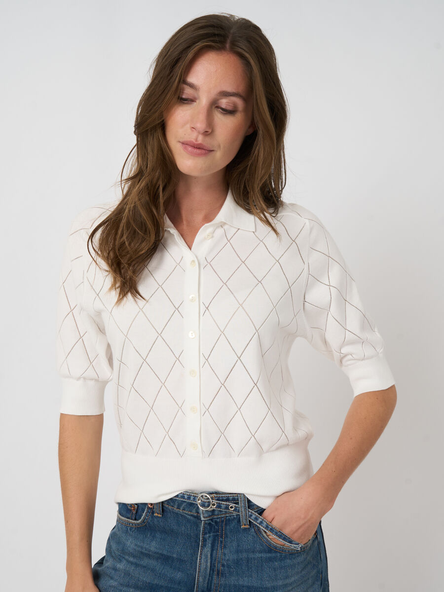 SUPERFINE COTTON POLO KNIT 401159
