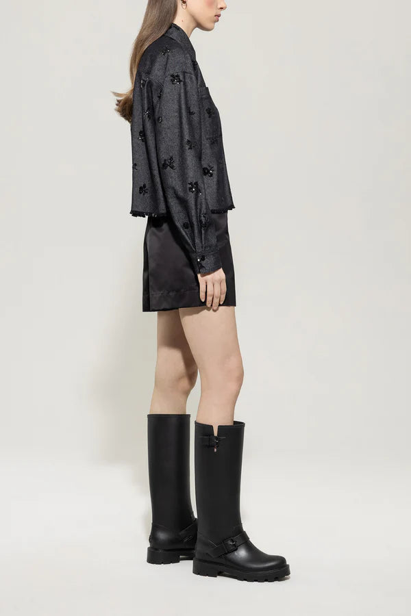 SEQUIN DENIM SHIRT 428010