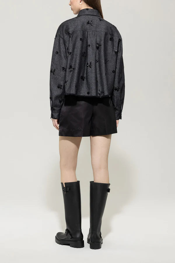 SEQUIN DENIM SHIRT 428010