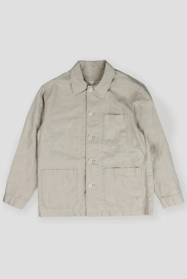 LINEN COTTON CHORE COAT