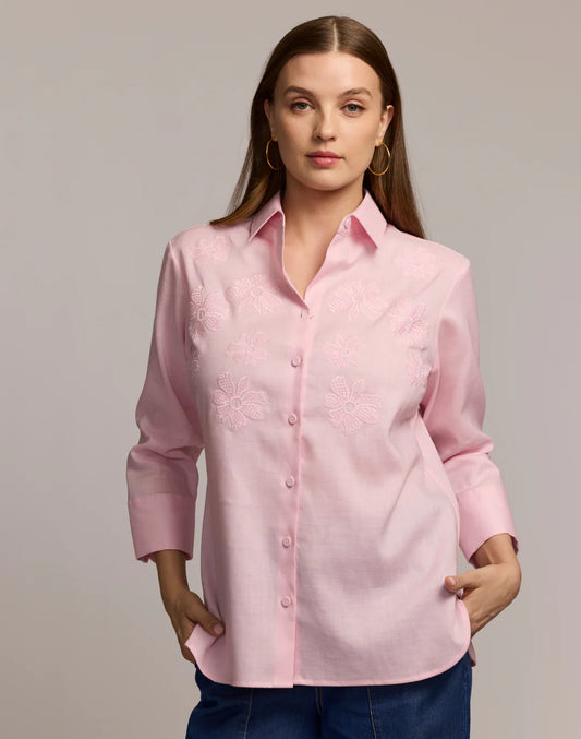 3/4  SLEEVE EMBROIDERED MARGOT