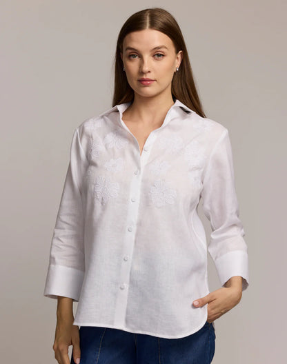 3/4  SLEEVE EMBROIDERED MARGOT