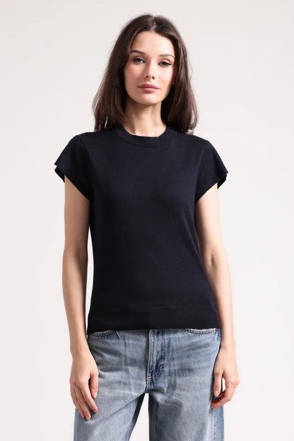 CAP SLEEVE CREWNECK 9346