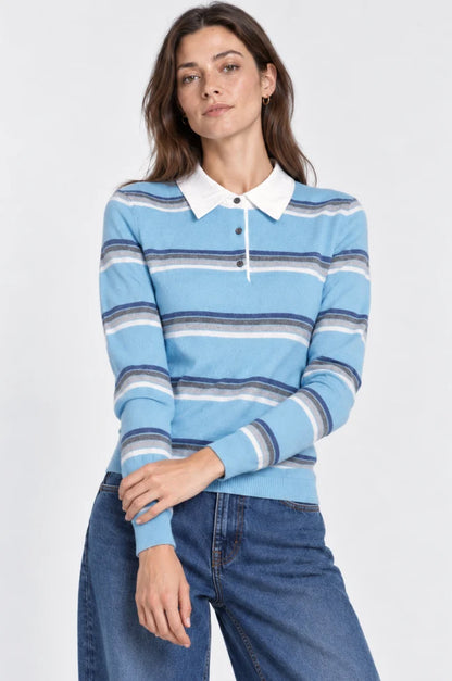 STRIPPED W/  WOVEN COLLAR 99187