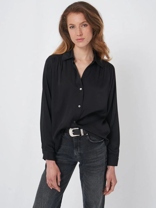 LOOSE FIT SILK BLOUSE 600684