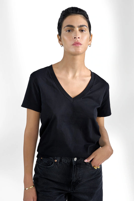 V NECK REGULAR SHORT SLEEVE 624