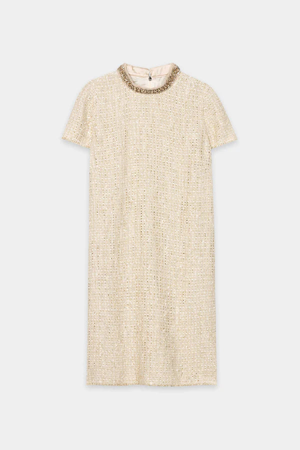 TWEED SHIFT DRESS 738627
