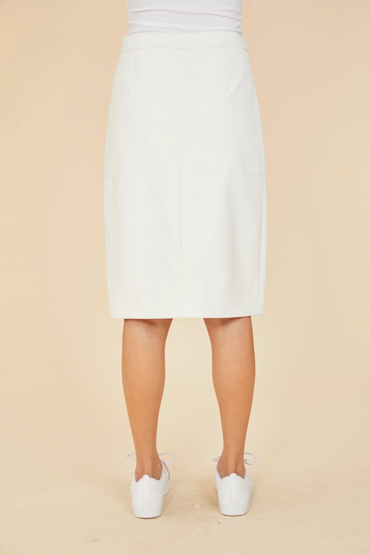 FAUX LEATHER PENCIL SKIRT 75393