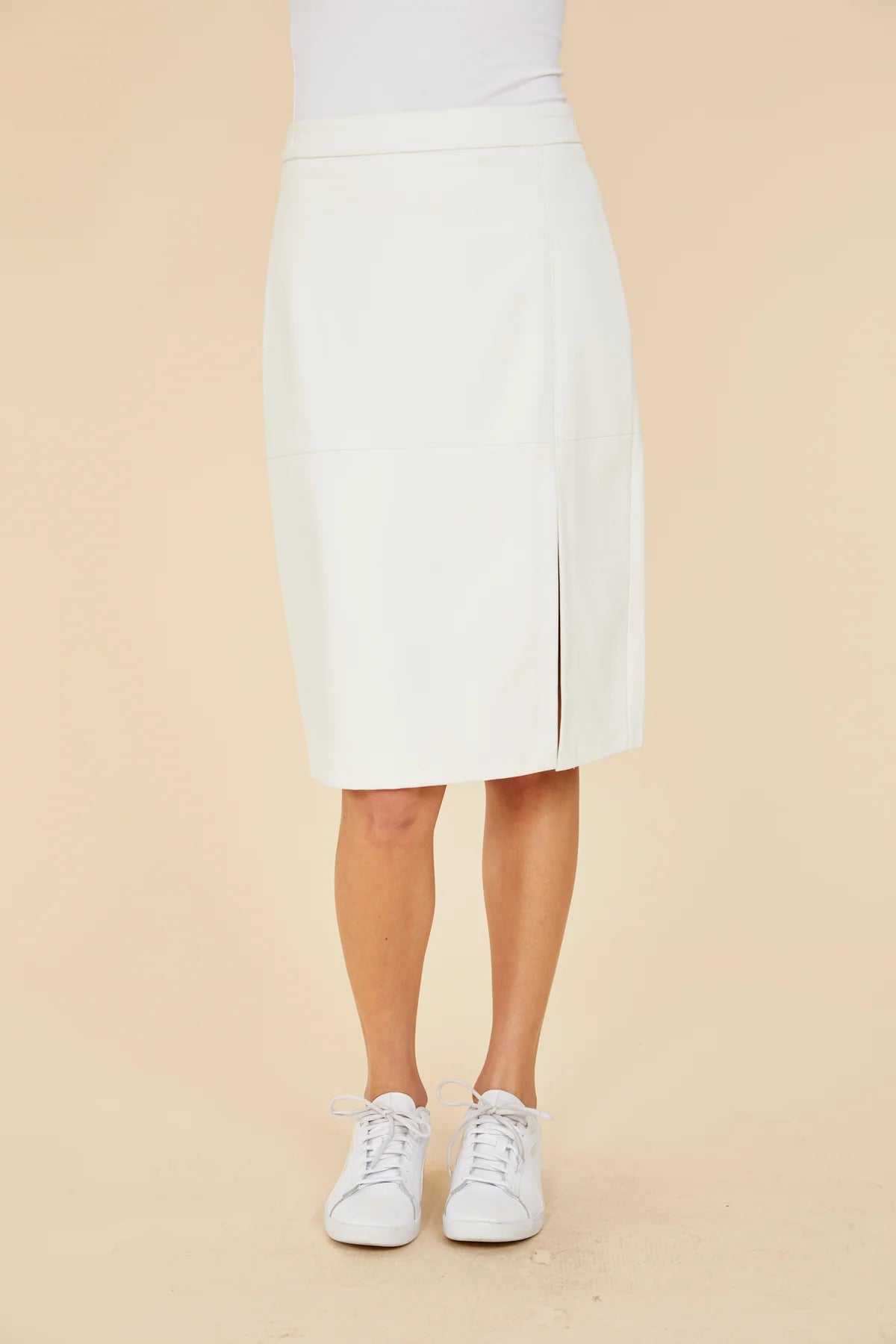 FAUX LEATHER PENCIL SKIRT 75393