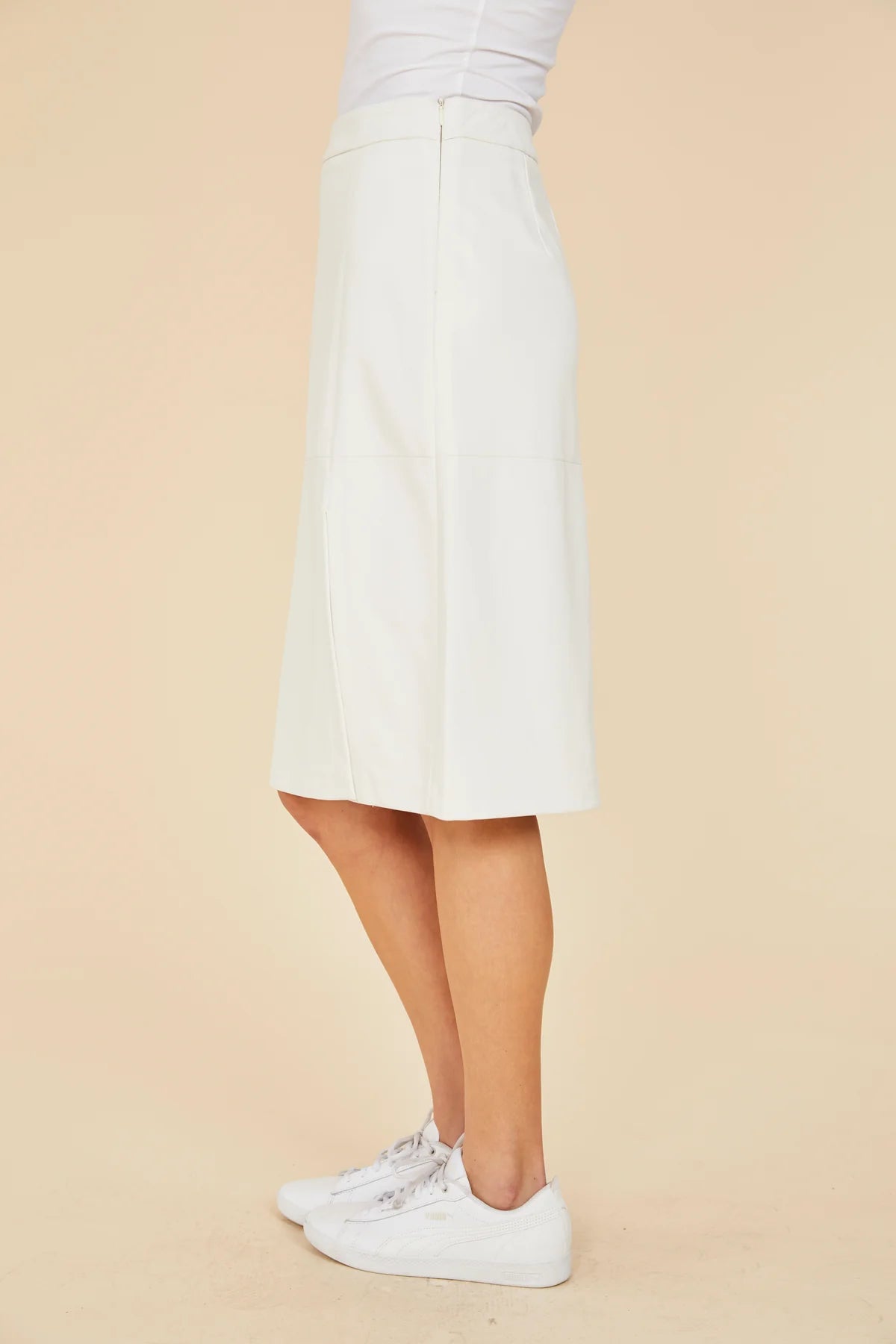 FAUX LEATHER PENCIL SKIRT 75393
