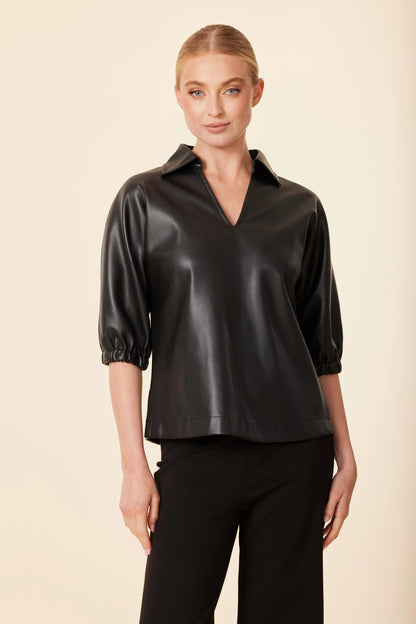 V NECK SHORT SLEEVE TOP 75804