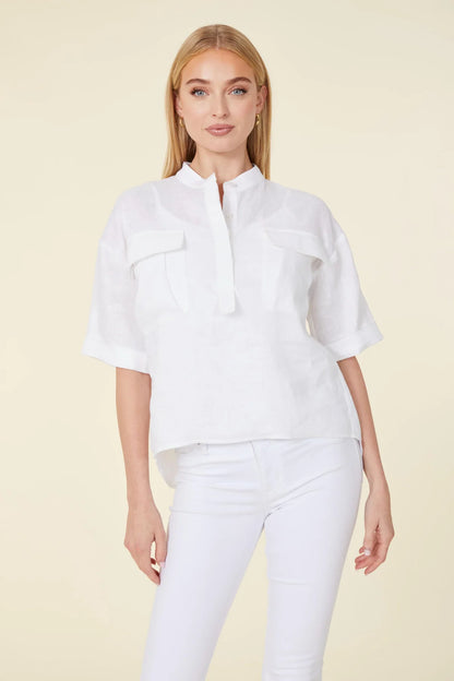 LINEN 2 POCKET SHIRT 75829