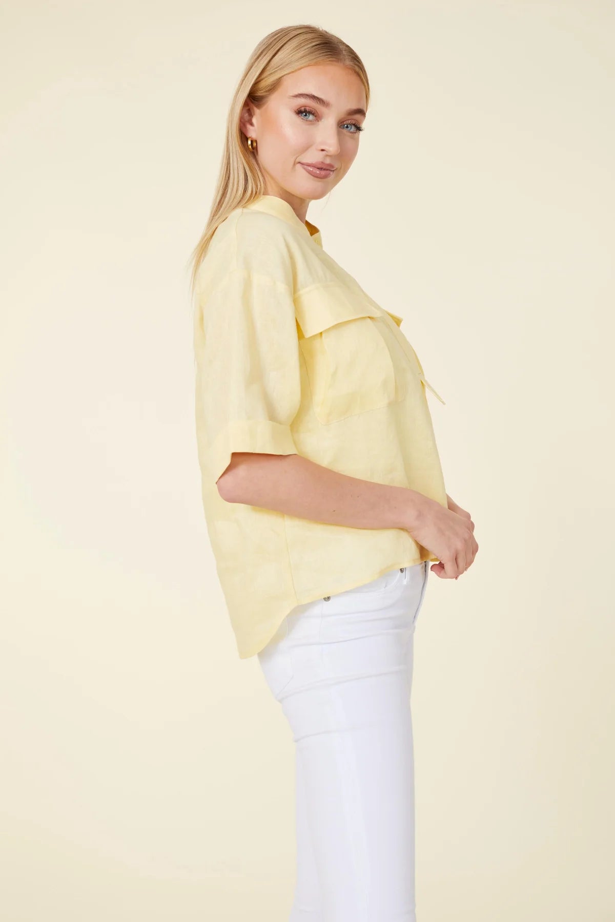 LINEN 2 POCKET SHIRT 75829
