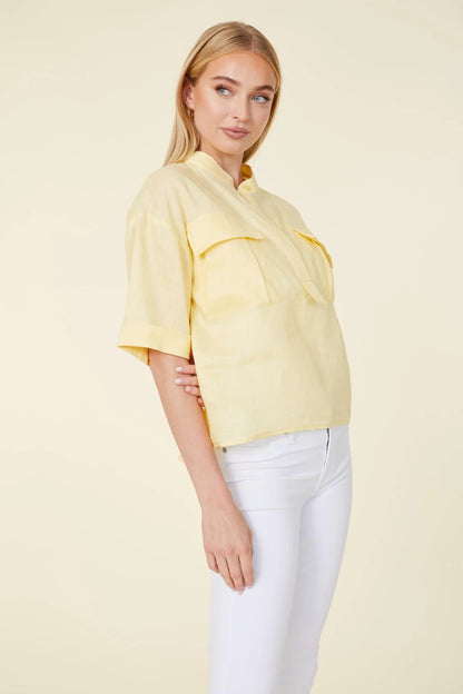 LINEN 2 POCKET SHIRT 75829