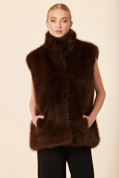 FAUX FUR VEST 75843