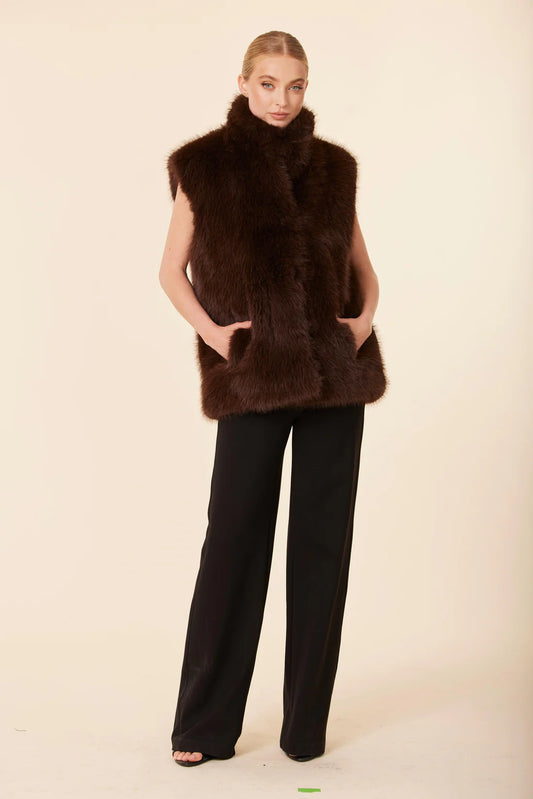 FAUX FUR VEST 75843
