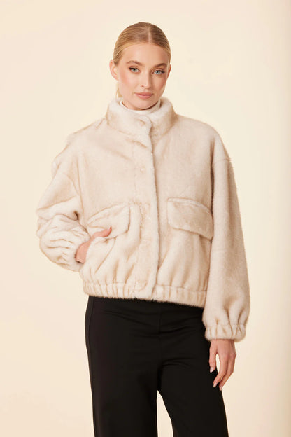 FAUX MINK FUR JACKET 75976