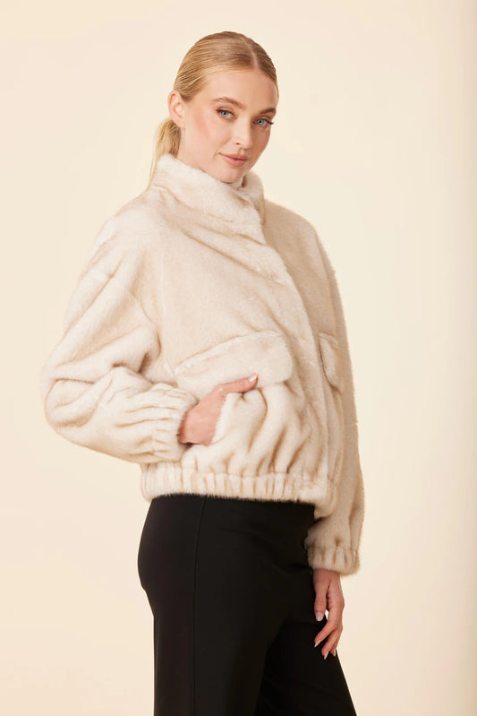 FAUX MINK FUR JACKET 75976