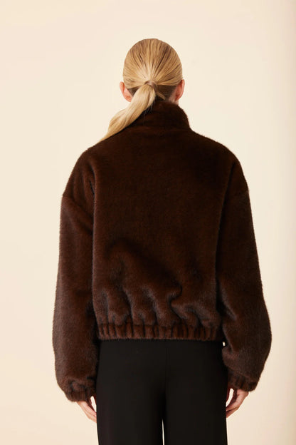 FAUX MINK FUR JACKET 76033