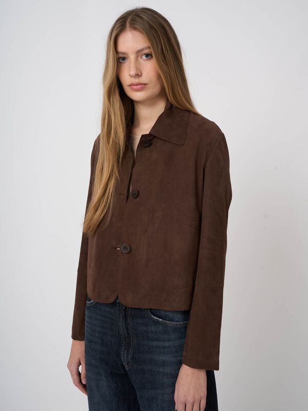 SOFT GOAT SUEDE SHIRT 800226