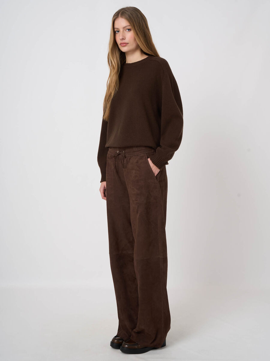 SOFT GOAT SUEDE STRAIGHT PANT 800257