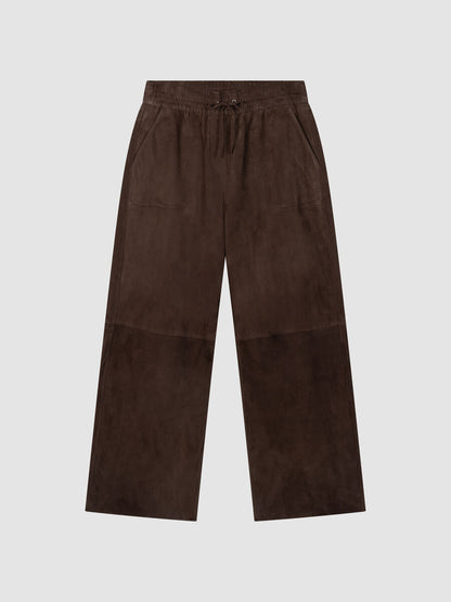 SOFT GOAT SUEDE STRAIGHT PANT 800257