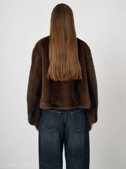 SOFT FAUX FUR JACKET 800259