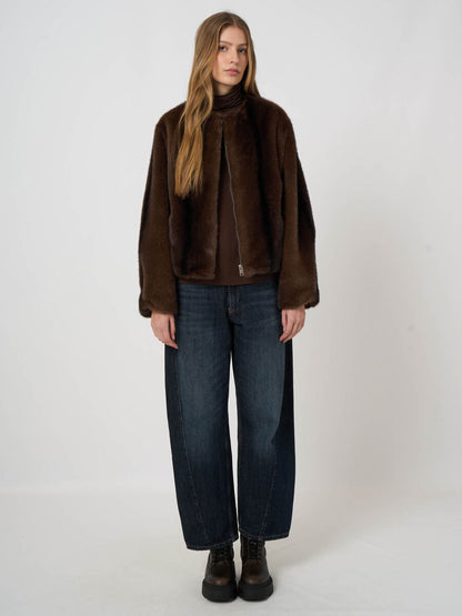 SOFT FAUX FUR JACKET 800259