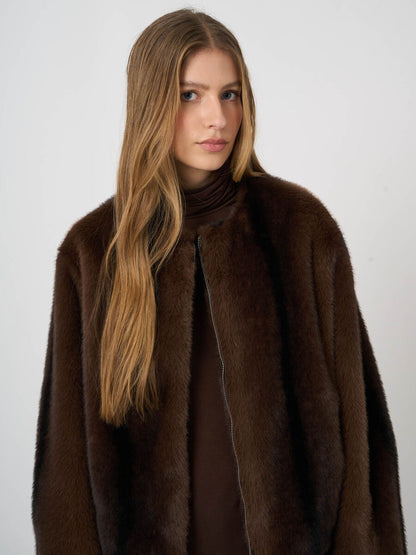 SOFT FAUX FUR JACKET 800259