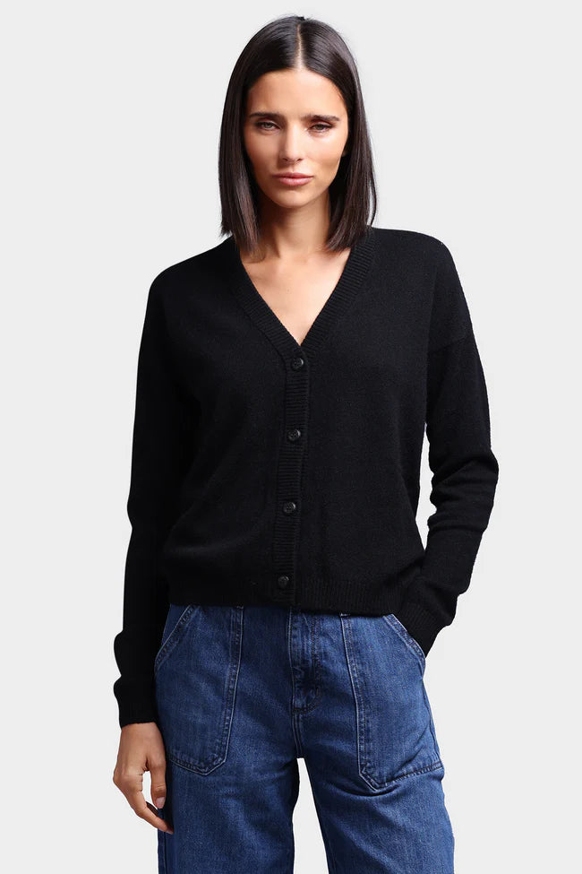 V NECK CASHMERE  CARDIGAN 8943