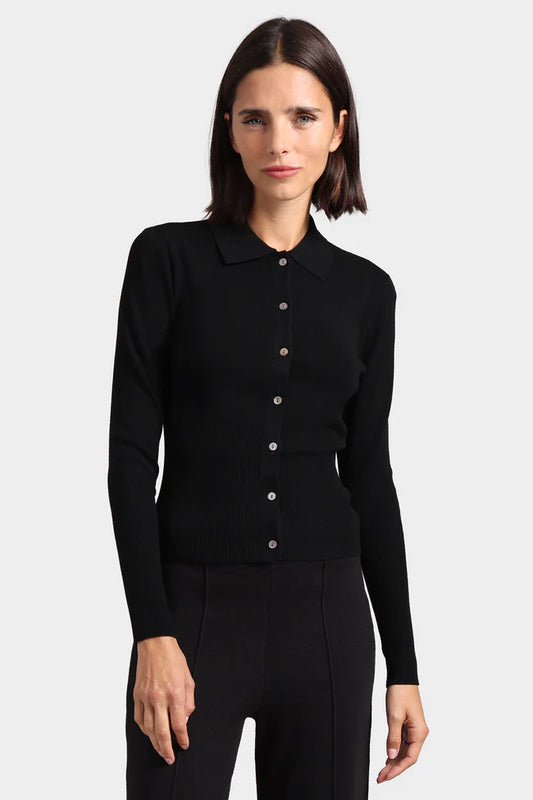 LONG SLEEVE SHIRT W/ RIBBED DETAIL 8959