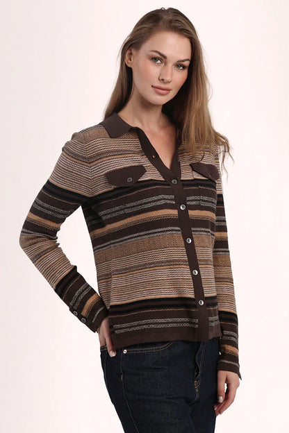 STRIPE BOXY CAMP SHIRT 9463