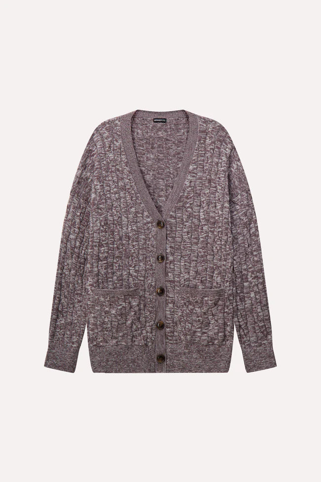 OVERSIZED MARLED CABLE CARDIGAN 9465